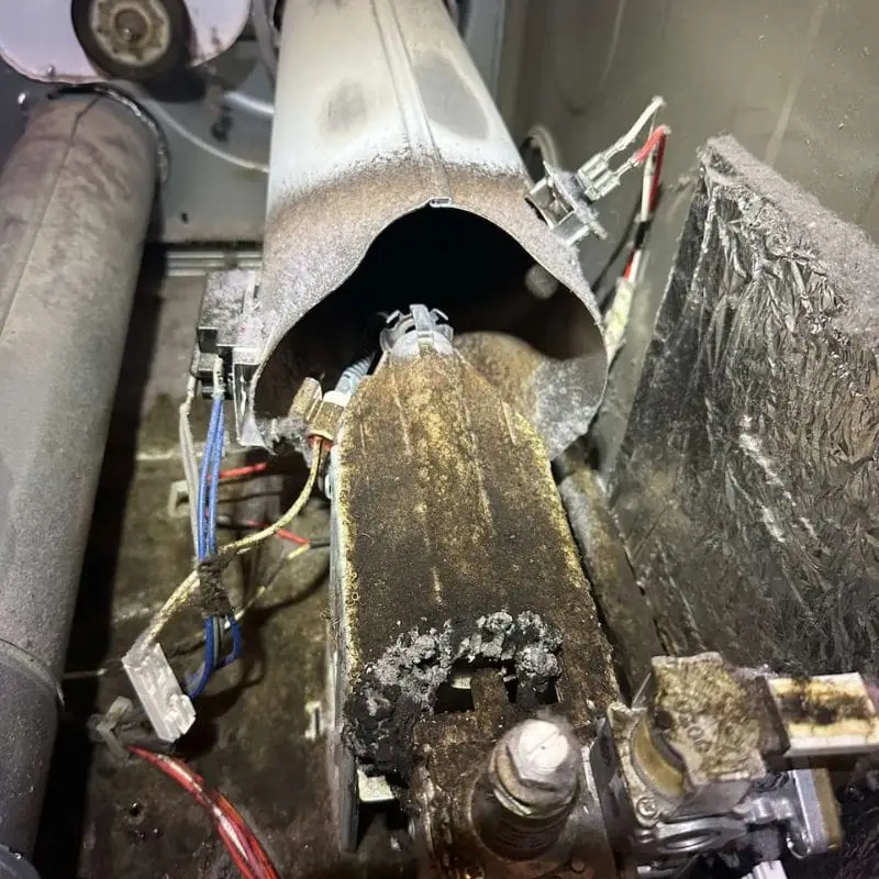 PowerOn Appliance Repair Service technician servicing gas dryer