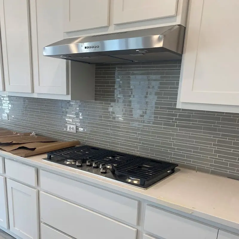 PowerOn Appliance Repair Service technician installed vent hood over the range in Spring, TX