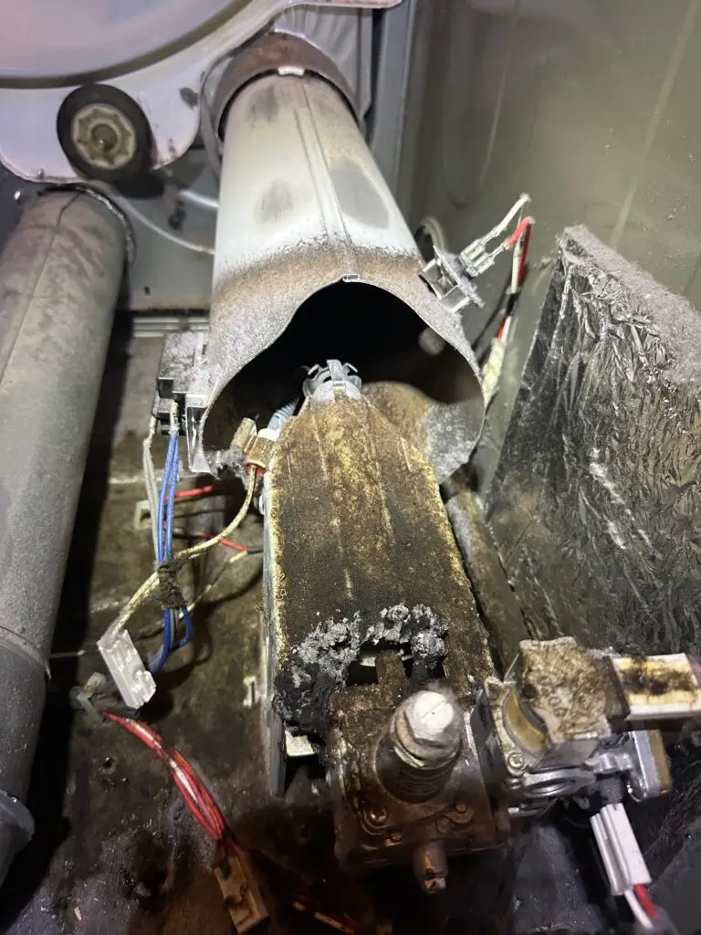PowerOn Appliance Repair Service technician maintenance dryer / before