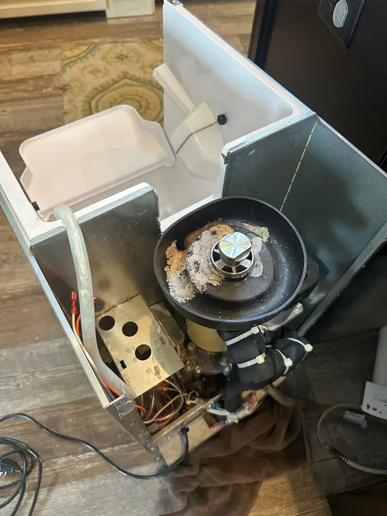 PowerOn Appliance Repair Service technician working on Hoshizaki ice machine in Montgomery, TX.