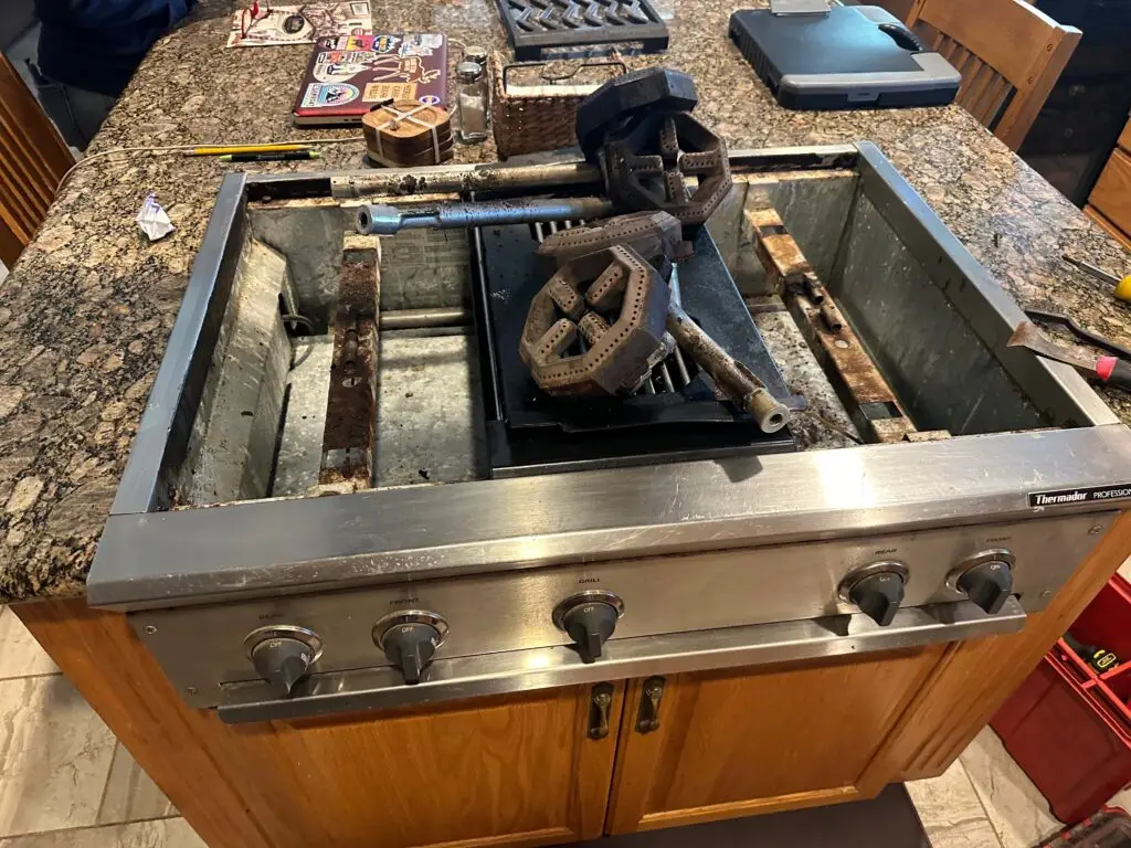 thermador cooktop maintenance by PowerOn Appliance Repair Service Technician