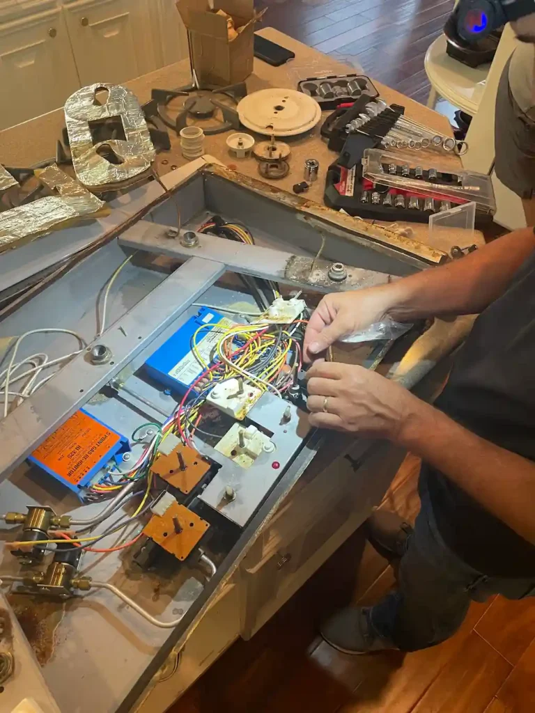 cooktop valve repair