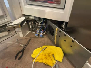 Thermador refrigerator filter housing replacement by PowerOn Appliance Repair Service
