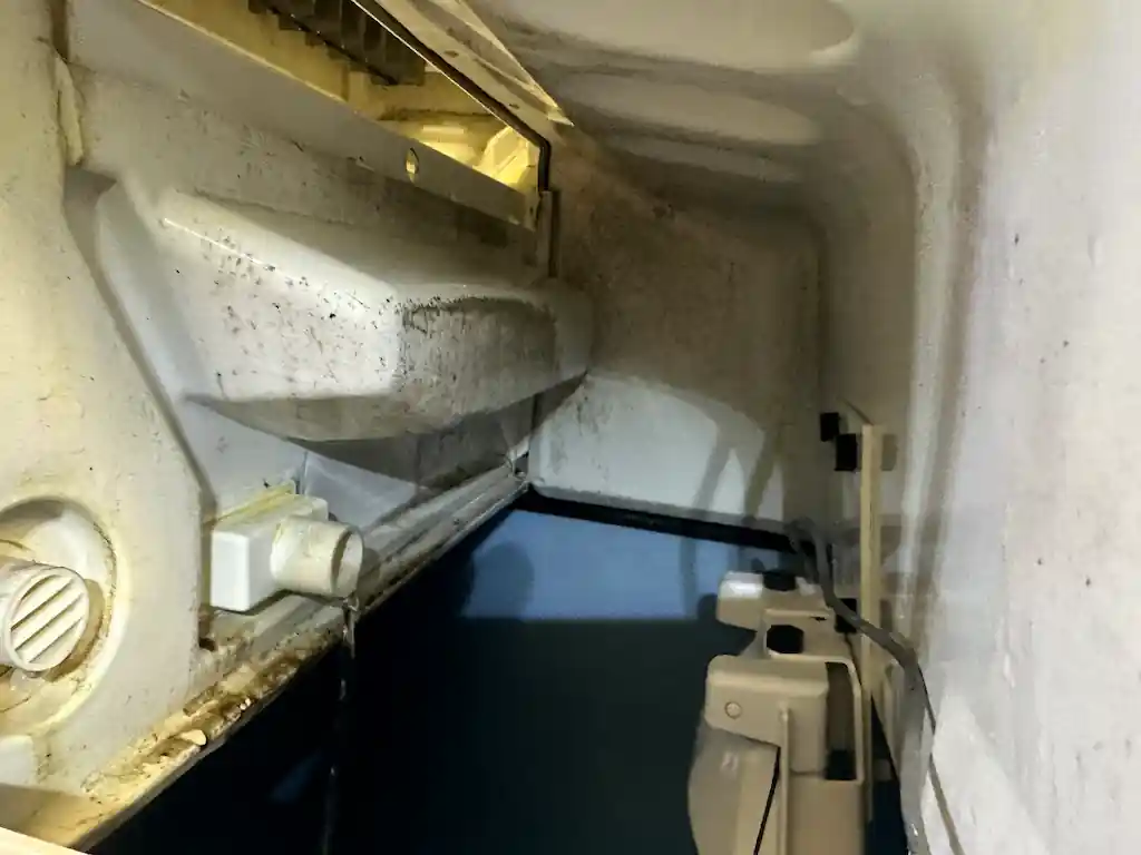 Hoshizaki commercial ice machine before cleaning