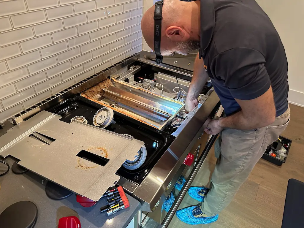 Wolf Range repair by PowerOn Appliance Repair Technician