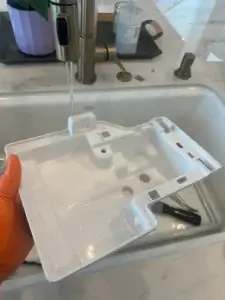 KitchenAid ice machine water reservoir after cleaning