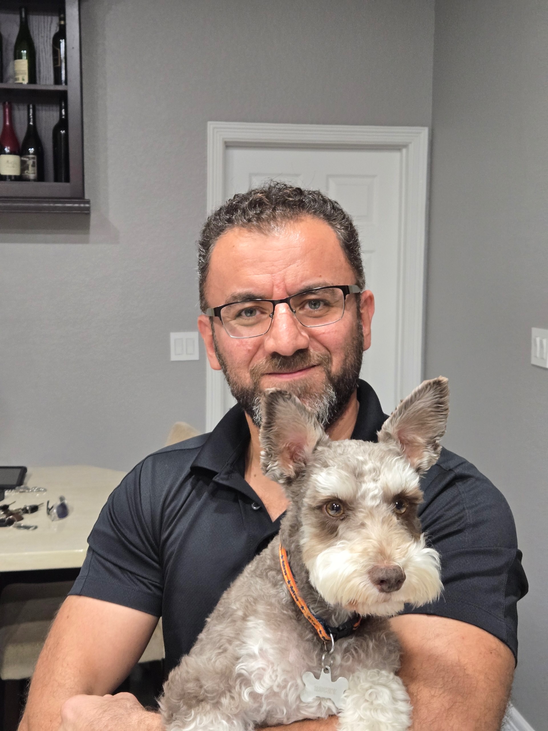 Duke, a pet met during a PowerOn appliance repair visit in Conroe, TX